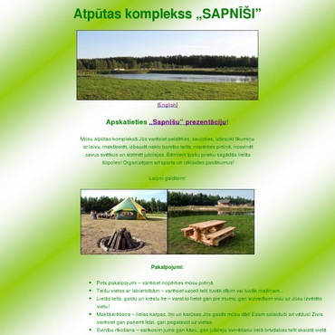 Sapnīši atpūtas komplekss, Sapnīši un atpūta, SIA